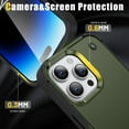 thumbnail image 3 of Allytech for iPhone 16 Pro Max Rugged Case, Military Grade Shockproof Anti-Stain Heavy Duty Hybrid Fashion Case with Invisible Kickstand, Soft TPU + Hard PC Case for iPhone 16 Pro Max - Armygreen, 3 of 7