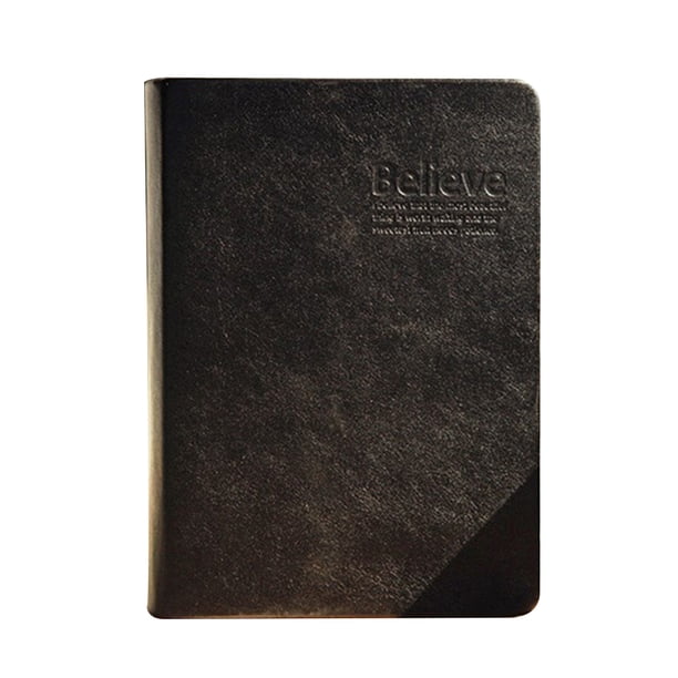 La escritura del diario del cuaderno del diario de la cubierta de cuero de la PU espesa la libreta del cuaderno para la oficina de la escuela