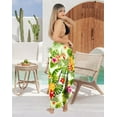 thumbnail image 2 of LA LEELA Women's Beachwear Summer Beach Swim Cover up Wrap Skirt Swimsuit Bikini Sarong Wraps Pareo Coverups for Women One Size Tropical, White, 2 of 5