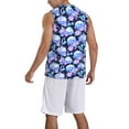 thumbnail image 2 of Sikiie flower Skull star Basketball Jersey Reversible Men's Mesh Athletic Sports Shirts Training Practice S-4XL, 2 of 6