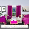 thumbnail image 3 of Violet Red Rod Pocket  Sheer Sari Curtain / Drape / Panel   - 80W x 63L - Pair, 3 of 4