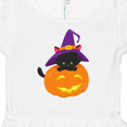 thumbnail image 4 of Inktastic Black Cat, Pumpkin, Cat With Witch Hat, Halloween Girls Baby Dress, 4 of 5