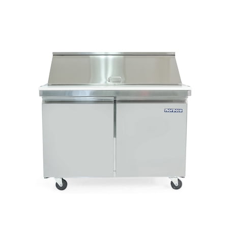 Norpole 12 cu. ft. Mega Top Commercial Refrigerator in Stainless Steel in Stainless Steel