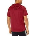 thumbnail image 2 of adidas Men's FreeLift Daily Hoodie Tee, Active Maroon, Medium, 2 of 3