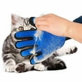 thumbnail image 2 of Upgrade Efficient Pet Hair Remover Gloves - Gentle Shedding Brushes for Dogs, Cats Short Hair - 1 Pair (Blue )Brushes and nail clippers, 2 of 5