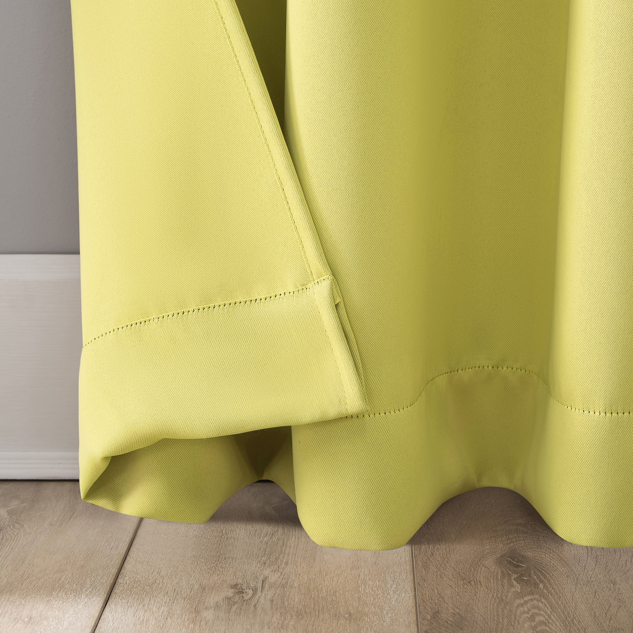 Sun Zero Riley Kids Bedroom Blackout Grommet Curtain Panel, 40" X 95" In Lemon Yellow