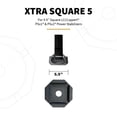 thumbnail image 2 of SnapPad Jack Pad XTRS5SP4 Xtra Square; Rubber; Fits 5 Inch Square Jack Foot; Black; Set Of 4, 2 of 2