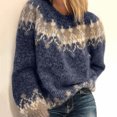 thumbnail image 3 of kurtrusly Pull Classique et Élégant pour Large Application Automne Hiver Pull Tricoté Noir L, 3 of 6
