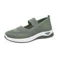 thumbnail image 2 of Womens Shoes, Shoes for Women, Orthopedic Walking Shoes for Women,2026 New Orthowalkway Womens Shoes,Woven Orthopedic Breathable Walking Sneaker Non-Slip Arch Support Slip On Shoes, Green 6, 2 of 5