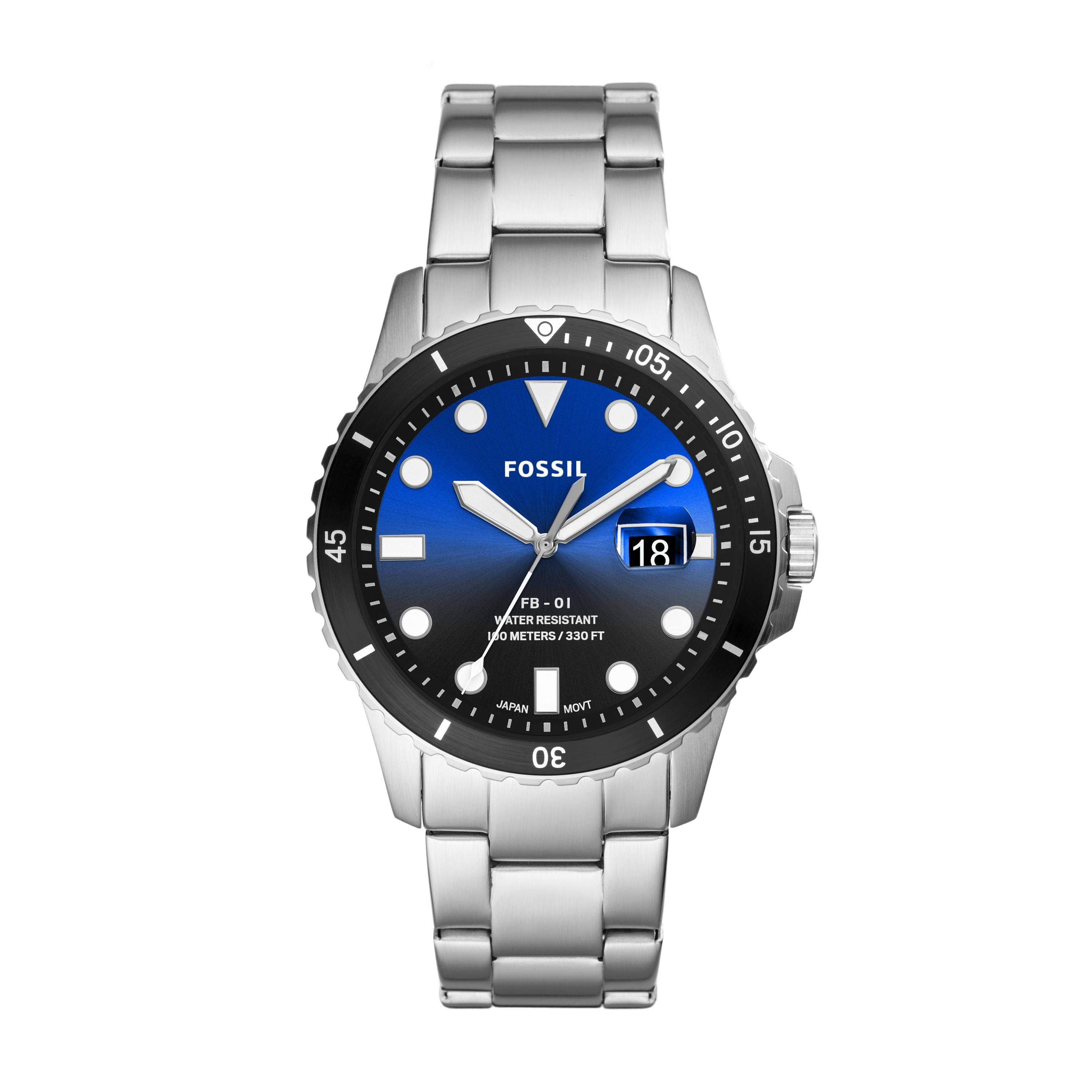 Fossil FB-01 Stainless Steel Mens Watch FS5668