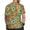thumbnail image 3 of T Shirt For Men Retro 70s Circles Running Psychedelic Pattern Harajuku T-Shirts Couple Streetwear Ts, 3 of 7