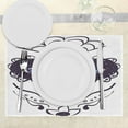 thumbnail image 3 of Ambesonne Sugar Skull Place Mats Set of 4, Make up Girl, Standard Size, Black White and Blue, 3 of 6