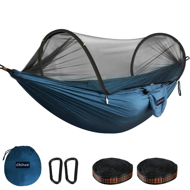 Hamaca Chihee Ultra Ligera para Camping y Viajes con Mosquitero, Capacidad 300 kg