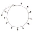 thumbnail image 1 of 27cm Linda Plata 11 Peque?as Campanas Tobillo Cadena De Aleaci De Mujeres De Tobillo Ajustable Sunnimix Tobilleras pequeñas de plata de la manera, 1 of 8