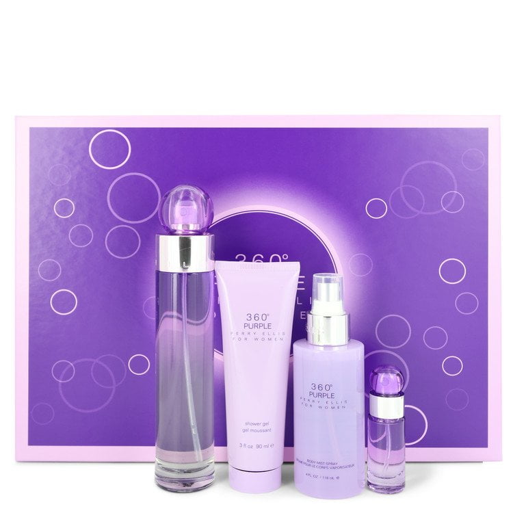 Perry Ellis 360 Purple by Perry Ellis Gift Set for Women - Brand New - Walmart.com