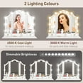 thumbnail image 4 of HOMCOM Vanity Set with Mirror and Stool, Vanity Desk with Storage, White, 4 of 10