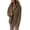 Brown, variant on Women's Hooded Puffer Jacket Winter Warm Full Zip Up Oversized Short Quilted Coat with Pockets Petite
