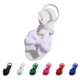 thumbnail image 2 of AUDeals Women’s Ankle Strap Bowknot Flat Sandals Open Toe Dressy Slip On Summer Beach Holiday Casual Shoes (White, 6.5), 2 of 7