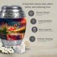 thumbnail image 7 of MUKTIVE Flamingo Adult Cremation Urns for Memorial Remains - Funeral Urns for Adult Ashes Men - Decorative Urn for Mother Ashes - 10 Inch Blue Urn for Cremated Father, 7 of 7
