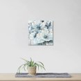 thumbnail image 6 of Flower Canvas Wall Art Bedroom: Modern Living Room Bathroom Abstract Blue Lily Floral Painting Simple Botanical Bouquet Picture Giclee Print Minimalist Contemporary Gallery Artwork 12x12, 6 of 6