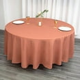 thumbnail image 2 of BalsaCircle 10 Pieces 108" Terracotta Round Polyester Tablecloths Fabric Table Cover Linens, 2 of 8