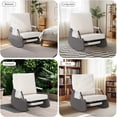 thumbnail image 2 of Ourlova Swivel Rocker Chair Nursery Glider Chair Nursery Rocking Chairs with Upholstered Glider Rocking Chair for Living Room Office Bedroom, 2 of 8