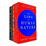 Robert Greene Collection 4 Books Set (The Art of Seduction, Mastery, The Concise 48 Laws of Power, The Laws of Human Nature)