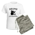 thumbnail image 5 of CafePress - DRUMS Women's Light Pajamas - Women's Short Sleeve Print T-Shirt and Pants Light Cotton Pajama Set, 5 of 7