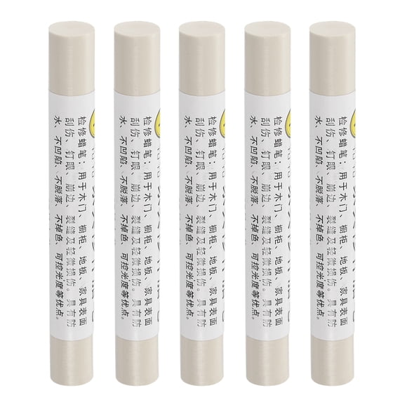 Furniture Repair Crayons Wax Filler Stick, Touch Up Pen Markers, Ocean Blue 5 Pack