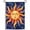 B, variant on XaaKee Small Garden Flags, Serene Sun Face Illustration Twilight Yard Flags, Double-Sided High-Quality White Linen Spring Garden Flag For Garden, 12x18Inch