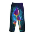 thumbnail image 5 of Junzan Magic Mushrooms ,Fireflies Women'S Pajama Pants Drawstring Comfy Sleep Bottoms With Pockets, 5 of 9
