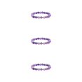 thumbnail image 4 of kurtrusly Large Application Perles Exquises Bracelet pour Polyvalents Cadeaux de Mode Bracelets Violet Usure 3Set, 4 of 6