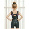 thumbnail image 3 of Gymnastics Leotards for Girls Sparkly Rhinestone Dance Unitards Biketards with Shorts Activewear, 3 of 7