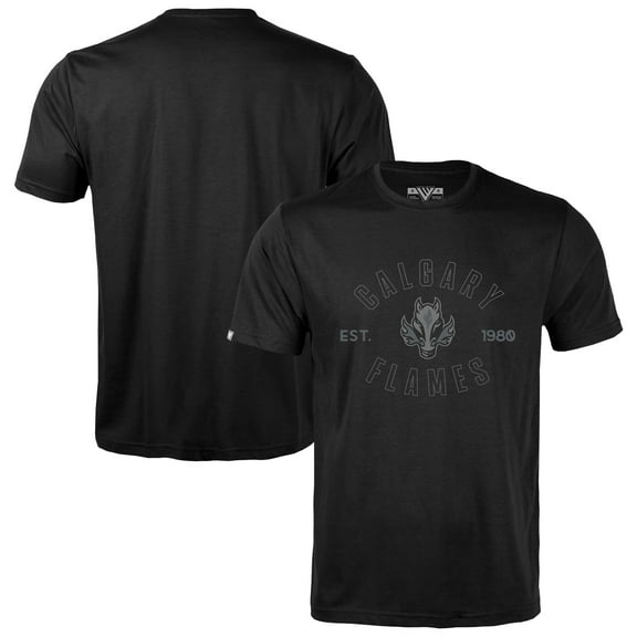 Men's Levelwear  Black Calgary Flames Richmond Abyssal-T-Shirt