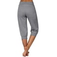 thumbnail image 4 of Gym Sweats Women, Comdrip 3 Pcs Women's Capri Sweatpants Joggers Casual Sports Cropped Lounge Pants High Waisted Athletic with Pockets Women's Casual Pants & Capris Grey XL, 4 of 5