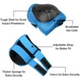 thumbnail image 4 of Sports Equipment Child Protection 6 Pcs Elbow Pad Wrist Guard - blue, 4 of 5
