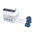 thumbnail image 3 of Incubadora de huevos, luz LED automática ajustable, fuente de alimentación doble, simulador de incubación pequeño para pollo blanco, enchufe europeo de 220V, 10 Uds., 3 of 10