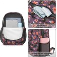 thumbnail image 4 of Dachshund Flower Purple Pattern 17" School Backpacks for Teens,Waterproof Oxford Fabric,S-Shape Padded Straps for School,Travel,Hiking,Camping, 4 of 6