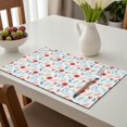 thumbnail image 6 of Placemat, Pioneer Flower Floral Print Pattern Place Mats Table Mat Set Of 2, PVC Washable Placemats for Party Kitchen Dining Decoration, 18x12 Inch, Fade Resistant, 6 of 6