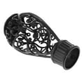 thumbnail image 4 of deevoka 2X 28mm Aluminum Alloy Curtain Rod Cap Drapery Pole Finials 2-Black, 4 of 6