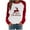 Red, variant on Ichuanyi Womens Fall Tops, Christmas Fashion Women's Casual Long Sleeve Printed Ladies Sweatshirts Tops