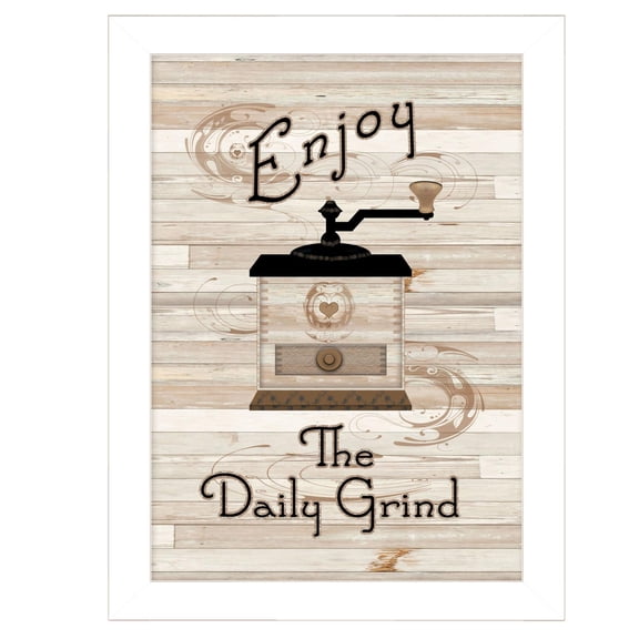 TrendyDecor4U The Daily Grind By Millwork Engineering Framed Print ME27A-712W