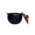 thumbnail image 4 of Clay Handi With Lid For Cooking - Black, 2 Liters | Earthen Pots With Lid, 4 of 4