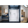 thumbnail image 4 of DreamLine Infinity-Z 32 in. D x 60 in. W x 76 3/4 in. H Clear Sliding Shower Door in Chrome, Right Drain Base and Backwalls, 4 of 20