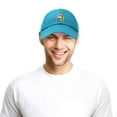 thumbnail image 6 of DALIX Christmas Surfing Santa Baseball Cap Embroidered Hat in Teal, 6 of 7
