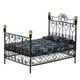 thumbnail image 3 of Dollhouse Miniature Decor,1/12 cama doble de metal,Muebles de 1/12 dormitorio,Accesorio de 1/12 habitaciones,Accesorio de la casa de muñecas,1/12 cama de metal,Estilo retro europeo,1/12 escala, 3 of 9