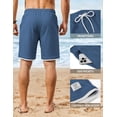 thumbnail image 5 of COOFANDY Sweat Shorts Men 9 inch Cotton Waffle Shorts Summer Fashion Pull on Lounge Beach Shorts, 5 of 6