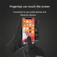 thumbnail image 3 of Windproof and Waterproof Outdoor Gloves, Touch Screen, Thumb and Index Finger Fingertips, Warm Gloves for Running, Cycling (black,XL), 3 of 7