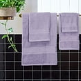 thumbnail image 4 of MALLONI HOME Ultra Soft 6 Pack Cotton Towel Set, Contains 2 Bath Towels 28x55 inch, 2 Hand Towels 16x24 inch & 2 Wash Coths 12x12 inch, Ideal for Everyday use, Compact & Lightweight - Purple, 4 of 8