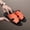 Tangerine, variant on Men's Colorful Grid Crocodile Print H-Shape One-Strap Slides, Summer Outdoor Non-Slip Thick Sole Sandals, Trendy Personality Beach Shoes, Casual Lazy Slippers